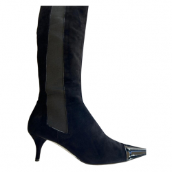 Chanel Hohe Stiefel aus Wildleder