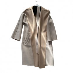 Weekend Max Mara Manteau de laine réversible avec ceinture Rail