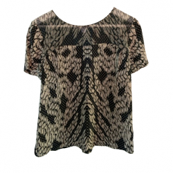 Diane von Furstenberg Top noir et blanc