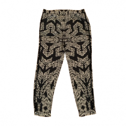 Diane von Furstenberg Pantalon crop noir et blanc