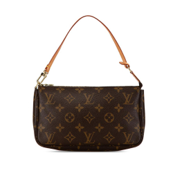 Louis Vuitton AB Louis Vuitton Brown Monogram Canvas Canvas Monogram Pochette Accessoires France