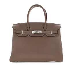 Hermès AB Hermès Brown Taupe Calf Leather Togo Birkin Retourne 30 France