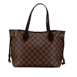 Louis Vuitton AB Louis Vuitton Brown Damier Canvas Canvas Damier Ebene Neverfull PM United States