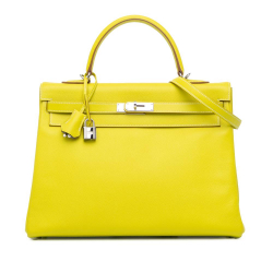 Hermès AB Hermès Yellow Calf Leather Epsom Candy Kelly II Retourne 35 France