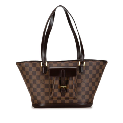 Louis Vuitton AB Louis Vuitton Brown Damier Canvas Canvas Damier Ebene Manosque PM France