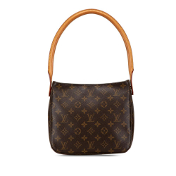 Louis Vuitton B Louis Vuitton Brown Monogram Canvas Canvas Monogram Looping MM France