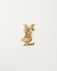 Saint Laurent Logo Brooch