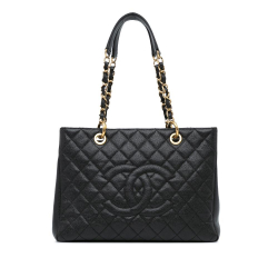 Chanel B Chanel Black Caviar Leather Leather Caviar Grand Shopping Tote Italy