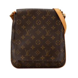 Louis Vuitton B Louis Vuitton Brown Monogram Canvas Canvas Monogram Musette Salsa Short Strap Spain