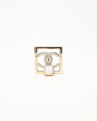 Chanel Coco Mark Rhinestone Brooch