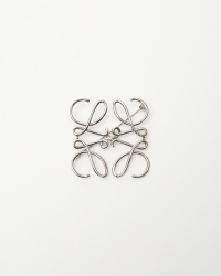 Loewe Anagram Silver Brooch