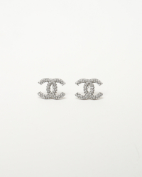 Chanel Coco Mark Rhinestone Earrings