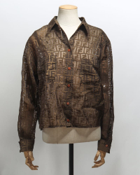 Fendi Zucca Buttoned-down Tessuto Shirt