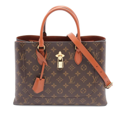 Louis Vuitton AB Louis Vuitton Brown Monogram Canvas Canvas Monogram Flower Tote France