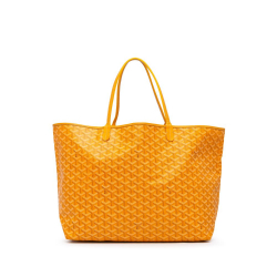 Goyard AB Goyard Yellow Coated Canvas Fabric Goyardine Saint Louis GM France