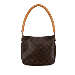 Louis Vuitton B Louis Vuitton Brown Monogram Canvas Canvas Monogram Looping MM France