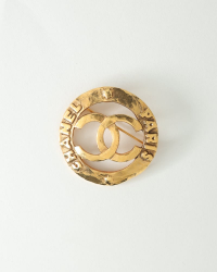 Chanel Coco Mark Gold Brooch