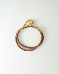 Hermès HERMÈS Jumbo Choker Leather Necklace