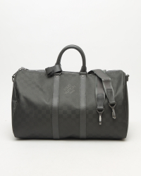 Louis Vuitton Keepall Damier Carbone 45 Bandoulière Weekend Bag