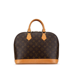 Louis Vuitton B Louis Vuitton Brown Monogram Canvas Canvas Monogram Alma PM France