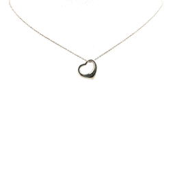 Tiffany & Co Tiffany Silver Elsa Peretti Sterling Silver Open Heart Pendant Necklace Spain