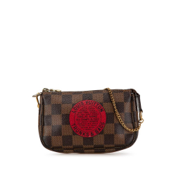 Louis Vuitton Brown Damier Ebene Trunks and Bags Mini Pochette Accessoires France