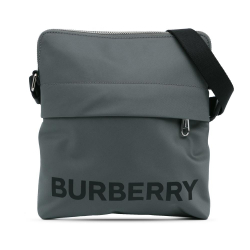 Burberry AB Burberry Gray Nylon Fabric Econyl Logo Neo Crossbody China