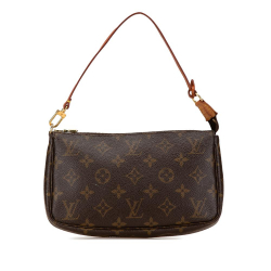 Louis Vuitton B Louis Vuitton Brown Monogram Canvas Canvas Monogram Pochette Accessoires France