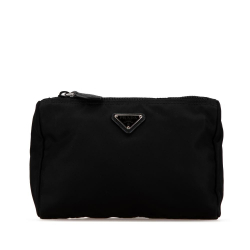 Prada AB Prada Black Nylon Fabric Tessuto Pouch China