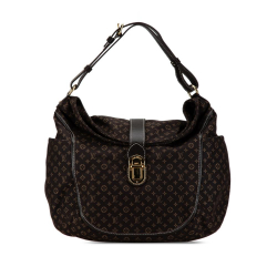 Louis Vuitton AB Louis Vuitton Brown Dark Brown Canvas Fabric Monogram Mini Lin Romance France