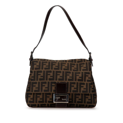 Fendi B Fendi Brown Canvas Fabric Zucca Mamma Forever Italy