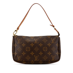 Louis Vuitton B Louis Vuitton Brown Monogram Canvas Canvas Monogram Pochette Accessoires France