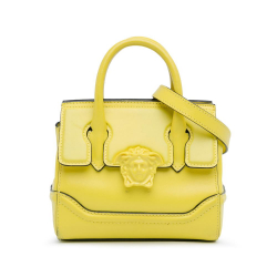 Versace B Versace Yellow Calf Leather Small skin Palazzo Empire Bag Italy