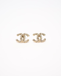 Chanel Coco Mark Rhinestone Earrings