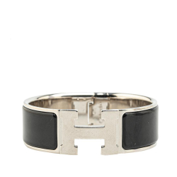 Hermès B Hermès Black Enamel Other Wide Clic Clac H Bracelet PM France