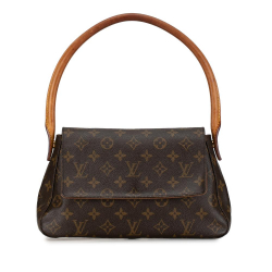 Louis Vuitton AB Louis Vuitton Brown Monogram Canvas Canvas Monogram Looping Mini France