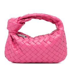 Bottega Veneta AB Bottega Veneta Pink Hot Pink Nappa Leather Leather Mini Nappa Intrecciato Jodie Italy