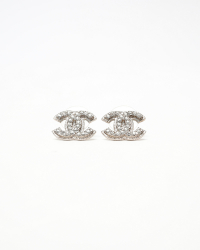 Chanel Coco Mark Rhinestone Earrings