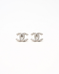 Chanel Coco Mark Rhinestone Earrings