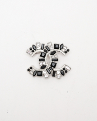 Chanel Coco Mark Mixed Rhinestones Brooch