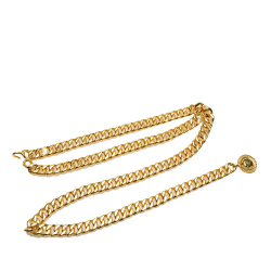 Chanel AB Chanel Gold Gold Plated Metal CC Medallion Chain Belt France