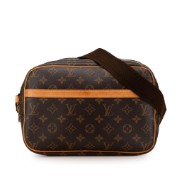 Louis Vuitton B Louis Vuitton Brown Monogram Canvas Canvas Monogram Reporter PM France