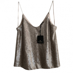 Massimo Dutti Sequin Top_Nouveau avec Tags