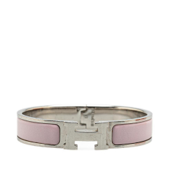 Hermès B Hermès Pink Light Pink Enamel Other Narrow Clic H Bracelet France