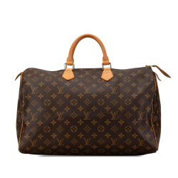 Louis Vuitton AB Louis Vuitton Brown Monogram Canvas Canvas Monogram Speedy 40 France