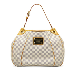 Louis Vuitton B Louis Vuitton White with Blue Damier Canvas Canvas Damier Azur Galliera PM France