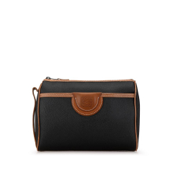 Loewe B LOEWE Black Calf Leather Anagram Clutch Spain