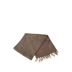 Hermès AB Hermès Brown Wool Fabric Cashmere Zebra Stole Scarf France