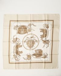 Hermès HERMÈS Carré 90 Ex-Libris Silk Scarf