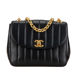 Chanel B Chanel Black Lambskin Leather Leather Lambskin Mademoiselle Bijoux Chain Flap France